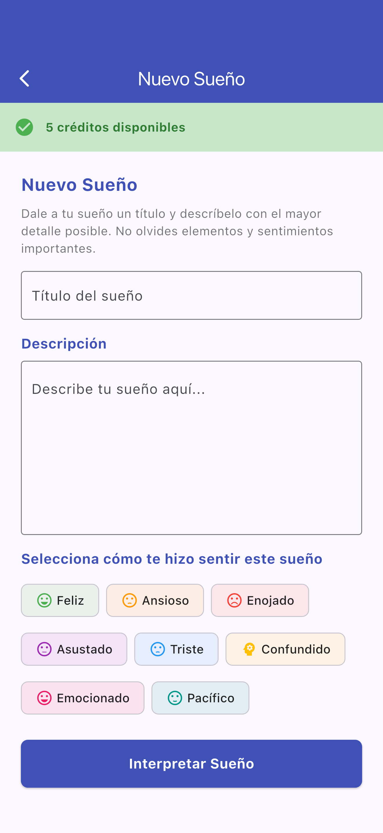 Registrar Sueños