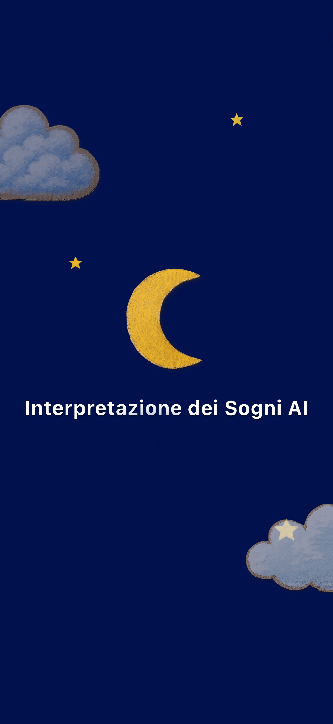 Schermata di Benvenuto